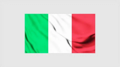 Italy flag fluttering in the wind Stock Footage 310222218