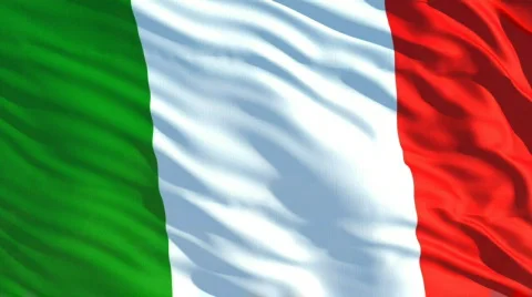 Italy flag Stock Footage 622919