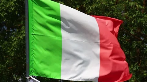 Italy flag Stock Footage 51516409