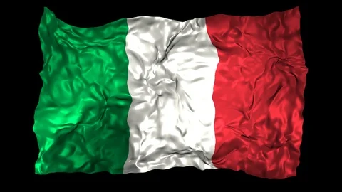 Italy flag Stock Footage 110817670