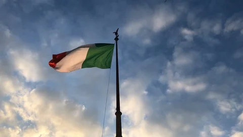 Italy Flag Stock Footage 127613575