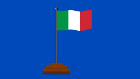 Italy flag 스톡 동영상 191552097