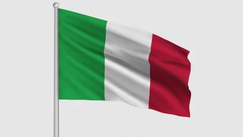 Italy Flag Stock Footage 208478885