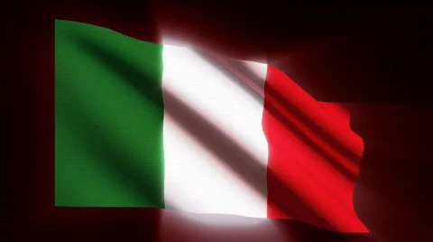 Italy Flag - HD - looping Stock Footage 628783