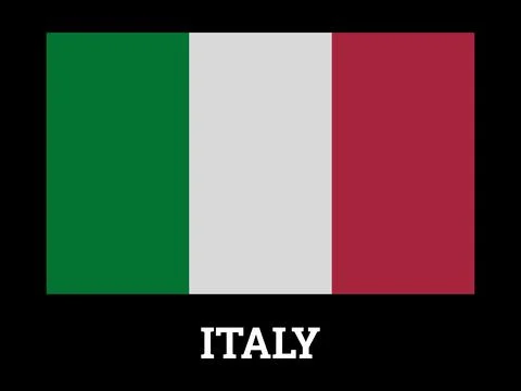 Italy Flag Icon Vector Illustration Design Stock Illustration