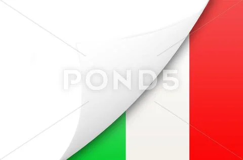 Italy flag Stock Illustration