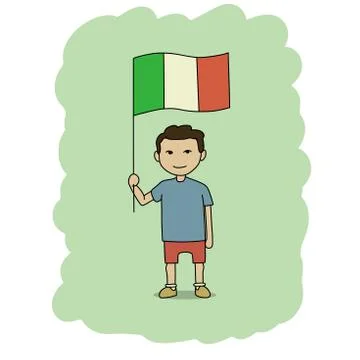 Italy flag Ilustración de archivo