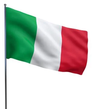 Italy flag Stock Illustration