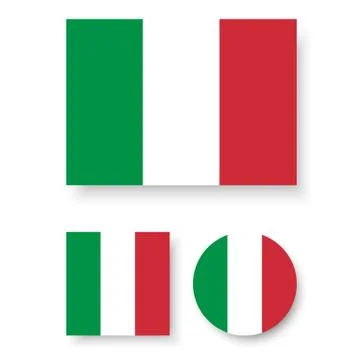 Italy flag 스톡 일러스트