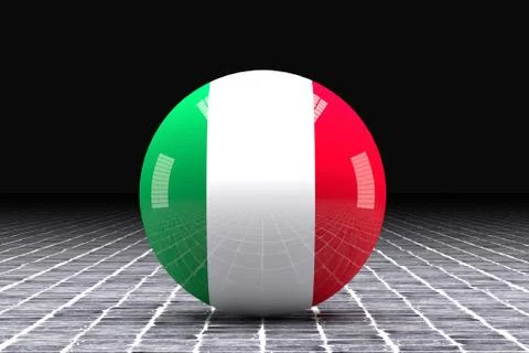 Italy flag Stock Illustration