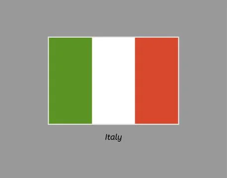 Italy flag Stock Illustration