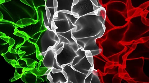 Italy Flag Particle - HD1080 Stock Footage