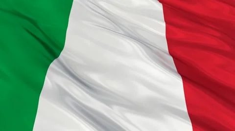 Italy FLAG Seamless Video stock 48643529