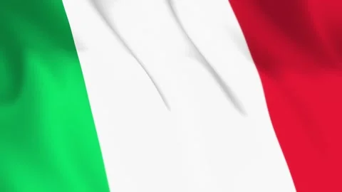 Italy Flag Seamless Loop 4k 60fps on Sky Background Stock Footage 340346680