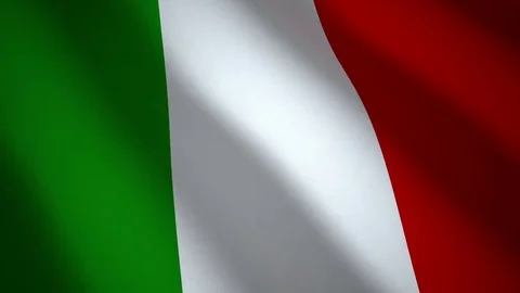 Italy flag, seamless loop Stock Footage 80335457