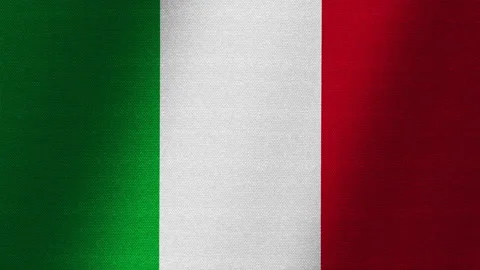 Italy flag. Slow flutter of the canvas. Fluctuation of the fabric. Stock Footage 145169657
