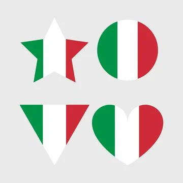 Italy flag vector icon Stock Illustration