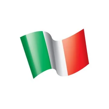 Italy flag, vector illustration Stock Illustration