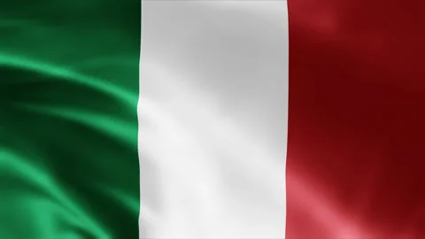 Italy flag is waving 3D animation. Flag ... | Stock Video | Pond5