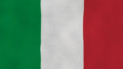 Italy flag waving Stock Footage 102637533