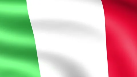 Italy Flag Waving Stock Footage 147373823