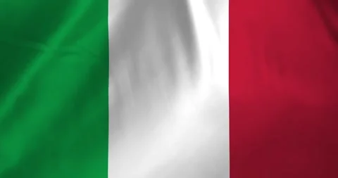 Italy flag waving with the wind background loop video animation Video stock 327172144