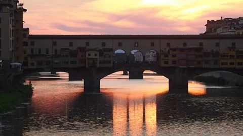 Italy, Florence, the sunset. Stock Footage 147268395