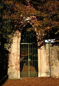Italy: Gate closed. Stock Photos