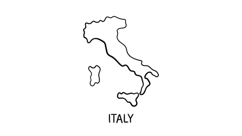 Italy Map Sketch Stock Video Footage | Royalty Free Italy Map Sketch ...