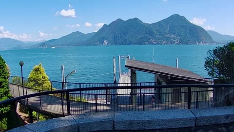 ITALY, LAKE "MAGGIORE",VERBANIA Stock Footage