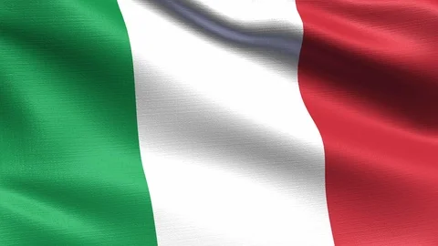 Italy Looping Flag 4K Vídeos de archivo 107879047