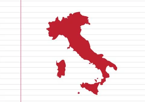 Italy map and flag idea design Stock Illustration