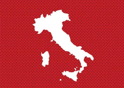 Italy map and flag idea design Stock Illustration