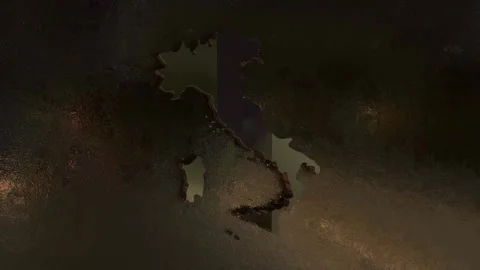 Italy Map Stock Footage 277896515