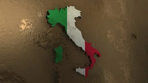 Italy Map Stock Footage 277922039