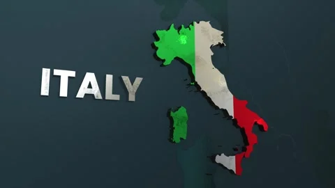 Italy Map Stock Footage 279748789