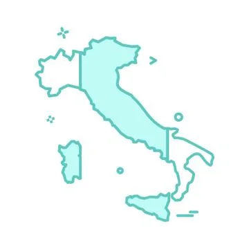 Italy map icon design vector Ilustración de archivo