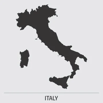 Italy map icon Stock Illustration