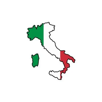 Italy map icon Stock Illustration
