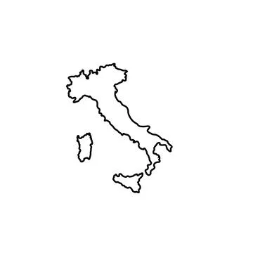 Italy map icon Stock Illustration