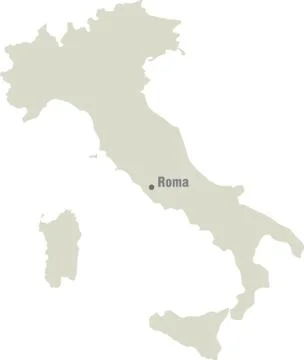 Italy map Stock Illustration