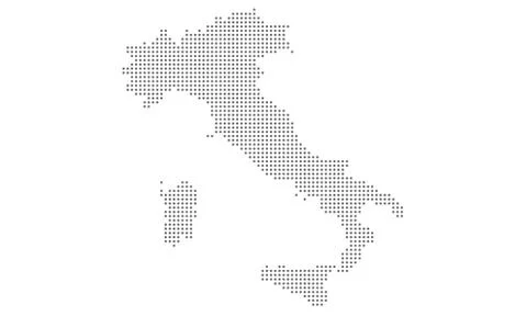 Italy map vector Stock Illustration