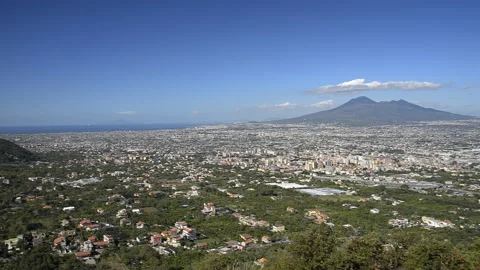 Italy, Naples panoramic view Stock Footage 159645438