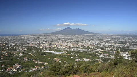 Italy, Naples panoramic view Stock Footage 159645580
