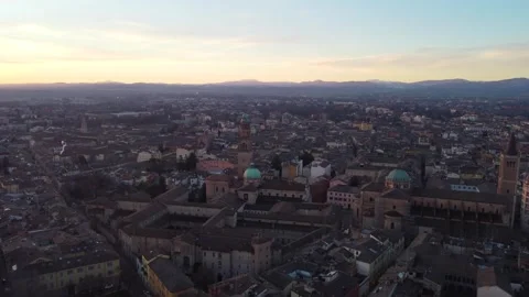 Italy, Parma with Cathedral of Parma Vidéo 303618805