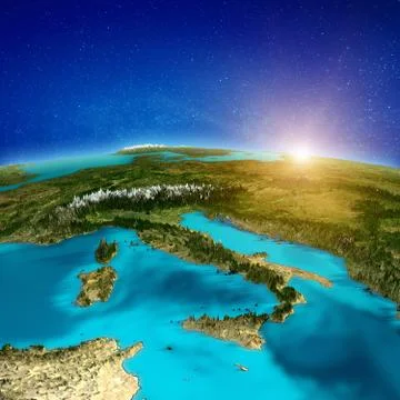 Italy peninsula background Stock Illustration
