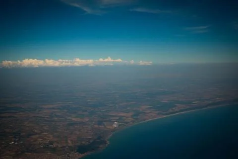 Italy from a Plane Stock Photos
