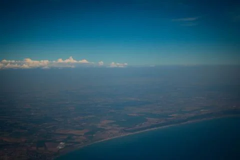 Italy from a Plane Stock Photos