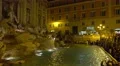 Italy, Rome, fountain Trevi view at night time. 4k or 4k+ Resolution