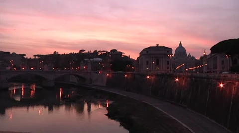 Italy, Rome, The Papal Basilica of Saint Peter Stock Footage